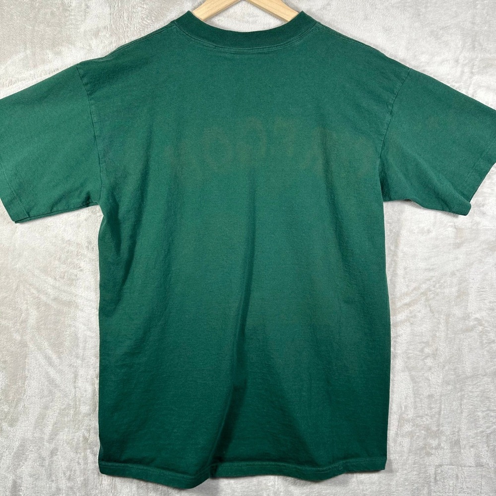VINTAGE 90s Oregon Ducks T-Shirt Mens Large Green 1995 Rose Bowl Made In USA - Picture 6 of 6